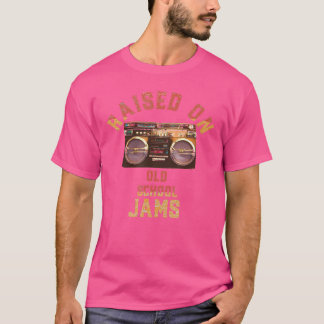 Aufgewachsen mit Old School Jams Vintage Hip Hop R T-Shirt