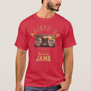 Aufgewachsen mit Old School Jams Vintage Hip Hop R T-Shirt