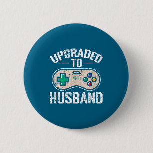 Aufgewerteter Ehemann Grafik Kunst Button