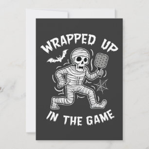 Aufgewühlt im Spiel Pickleball Halloween Einladung