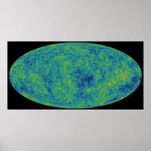 Aufgezeichnet Planck CMBR Poster