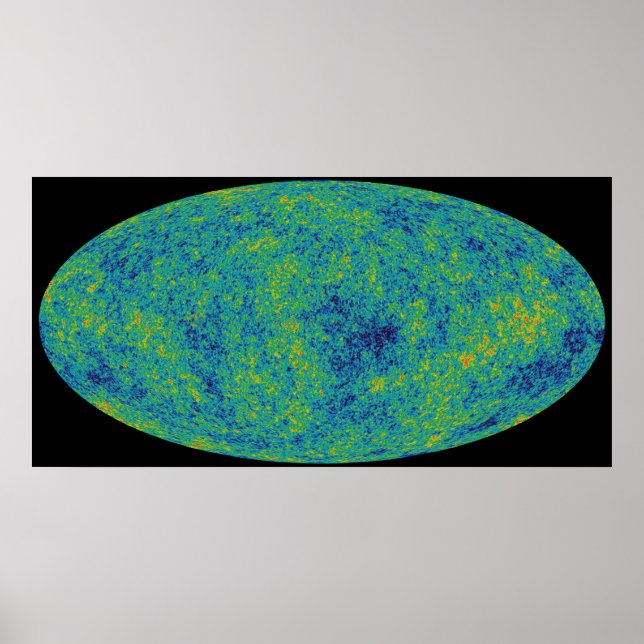 Aufgezeichnet Planck CMBR Poster (Vorne)