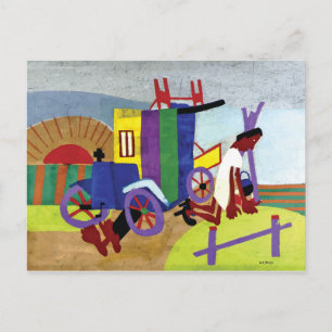 Aufgliederung ~ Vintage amerikanische Kunst Postkarte