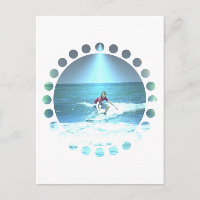 Aufgreifen der Surf Postkarte (Vorderseite)