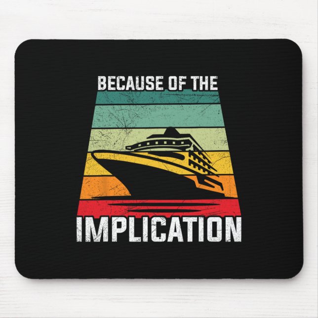 Aufgrund der Implikation Reisender Bootsfahrt Kreu Mousepad (Vorne)