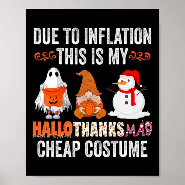 Aufgrund der Inflation Dies ist mein HalloDankeMas Poster (Vorne)