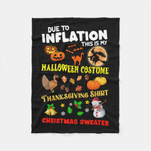 Aufgrund der Inflation ist das mein Halloween-Ernt Fleecedecke