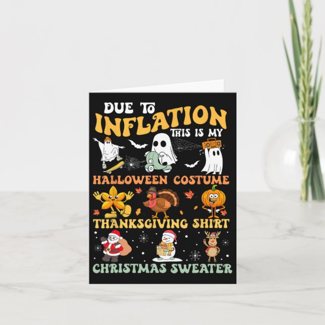 Aufgrund der Inflation ist das mein Halloween-Ernt Karte (Vorderseite)