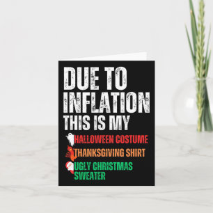 Aufgrund der Inflation ist das mein Halloween-Ernt Karte