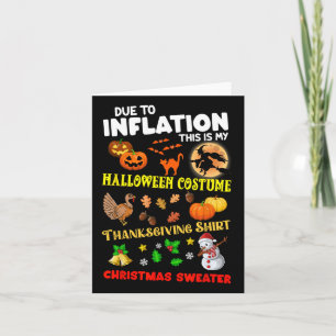 Aufgrund der Inflation ist das mein Halloween-Ernt Karte