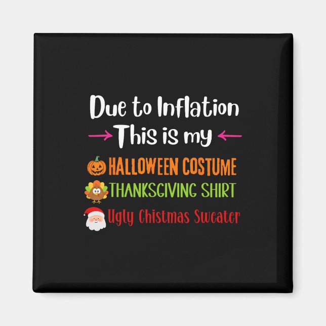 Aufgrund der Inflation ist das mein Halloween-Ernt Magnet (Vorne)