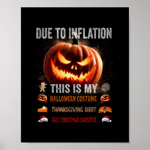 Aufgrund der Inflation ist das mein Halloween-Kost Poster
