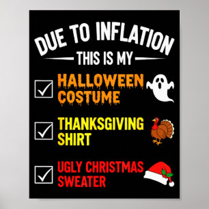 Aufgrund der Inflation ist das mein Halloween-Kost Poster