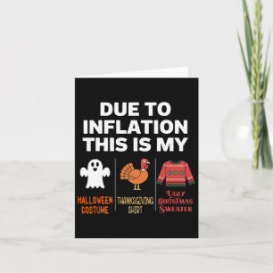 Aufgrund der Inflation ist das mein Halloweenkostü Karte