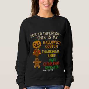 Aufgrund der Inflation ist das mein lustiges Hallo Sweatshirt