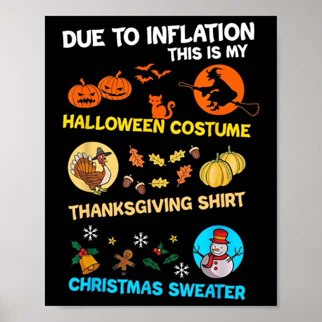 Aufgrund der Inflation ist dies mein Halloween-Kos Poster (Vorne)
