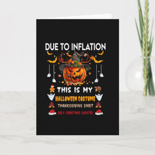 Aufgrund der Inflation ist dies mein lustiger Kürb Karte