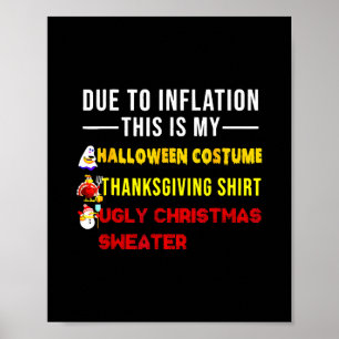 Aufgrund der Inflation ist dies mein lustiges Hall Poster