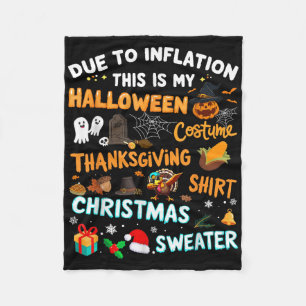 Aufgrund der Inflation lustig, Weihnachten Fleecedecke