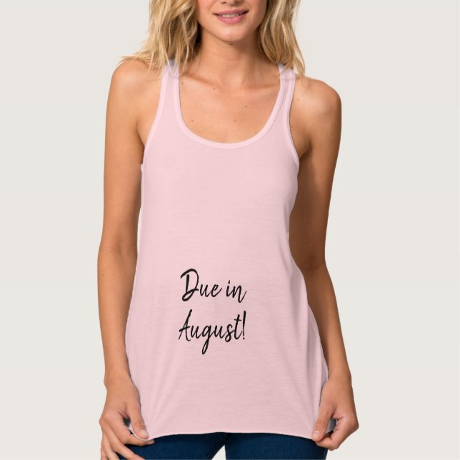 Aufgrund von August oder Ihrer Date Handwriting-Ty Tank Top (Vorderseite)