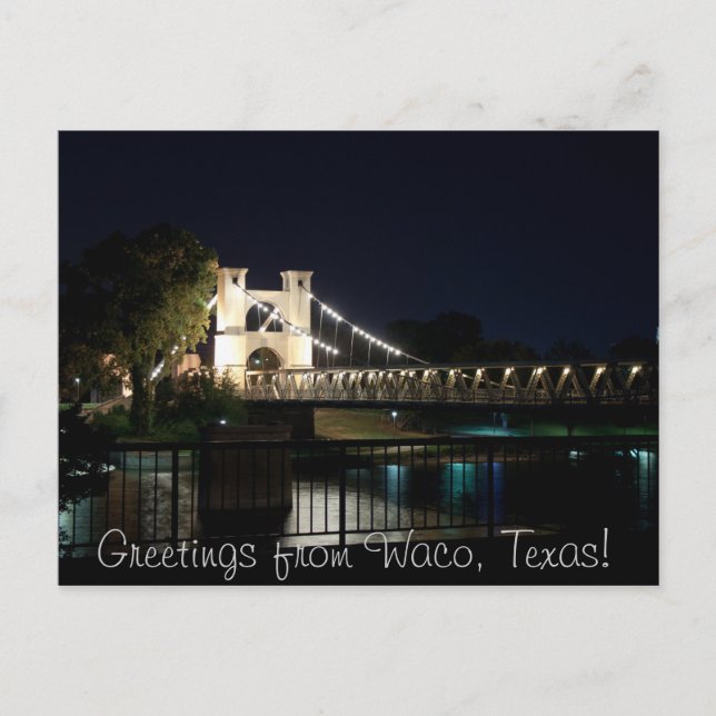 Aufhängebrücke Postkarte (mit Text) (Vorderseite)