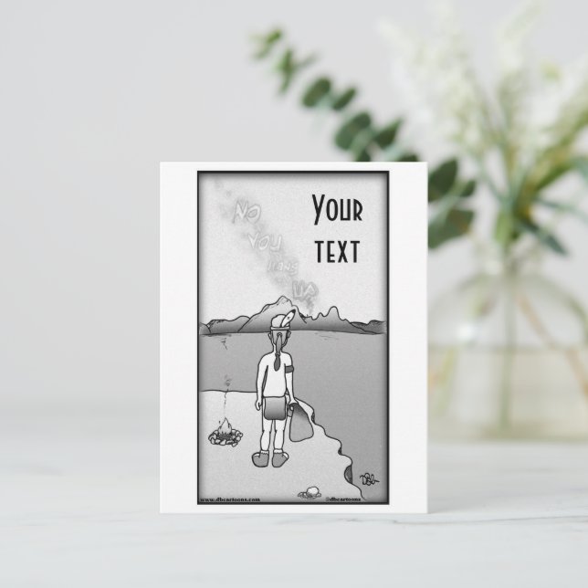 Aufhängen der Postkarte (Stehend Vorderseite)
