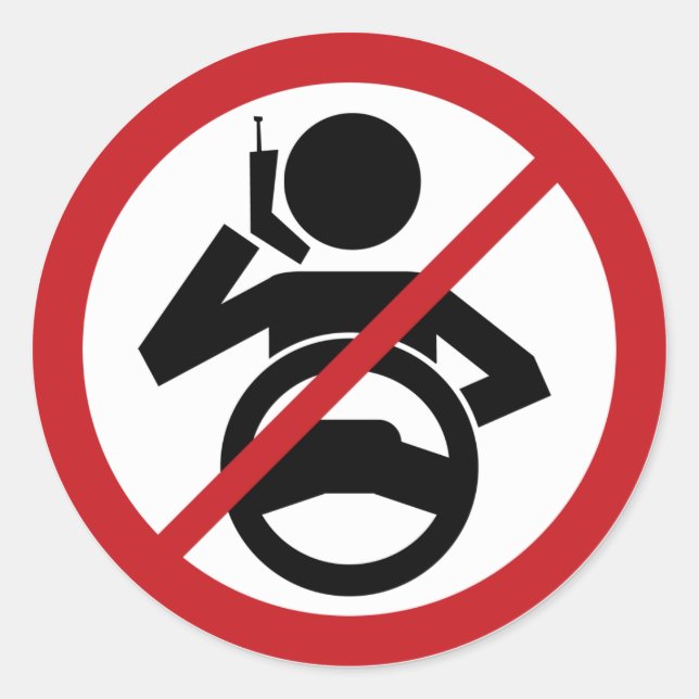 Aufhängen und fahren runder aufkleber (Vorderseite)