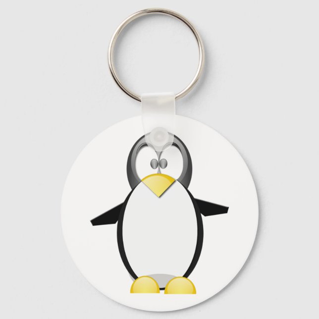 Aufheben eines Penquins Schlüsselanhänger (Vorderseite)