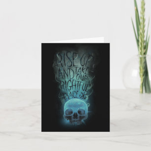 "Aufheben" - Skull & Rauch Graphic Karte