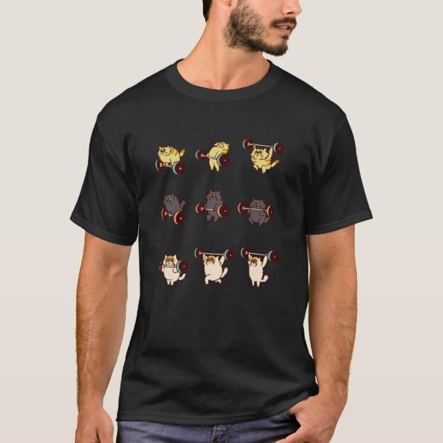 Aufhebender Katzenjunge T-Shirt (Vorderseite)