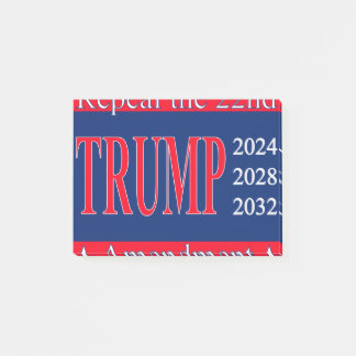 Aufhebung des 22. Änderungsantrags! Trump 2024 202 Post-it Klebezettel