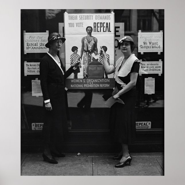 AUFHEBUNG DES VERBOTS 18. ÄNDERUNGSANTRAG c. 1929 Poster (Vorne)