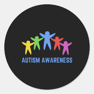 Aufklärung über Autismus Feiern Diversity-Sticker Runder Aufkleber