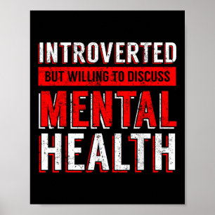 Aufklärung über psychische Gesundheit Depression Poster