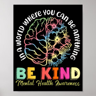 Aufklärung über psychische Gesundheit Prävention v Poster