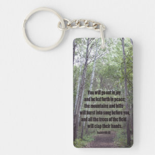 Aufklatschen von Bäumen im Wald, Schlüsselanhänger