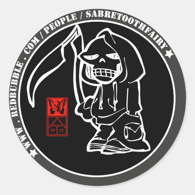 Aufkleber2 Runder Aufkleber (Vorderseite)