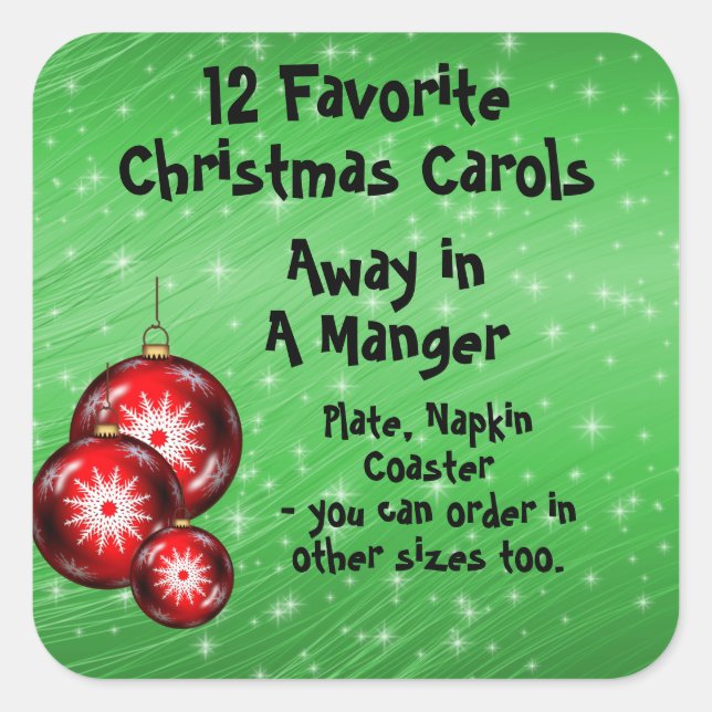 Aufkleber 12 Favoritenkarolen - 5 (Vorderseite)