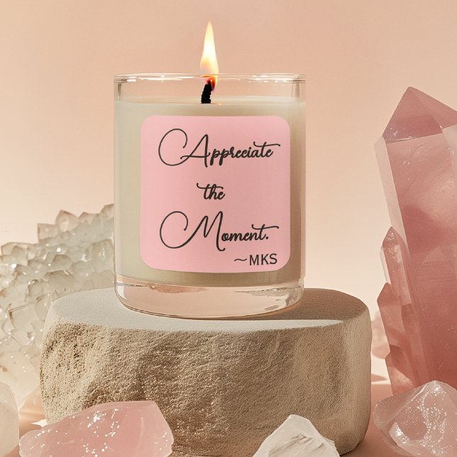 Aufkleber 3-in-rosa Monogramm und positive Bestäti (Von Creator hochgeladen)