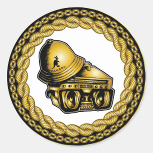 Aufkleber "80er Baby-Johnny 5".