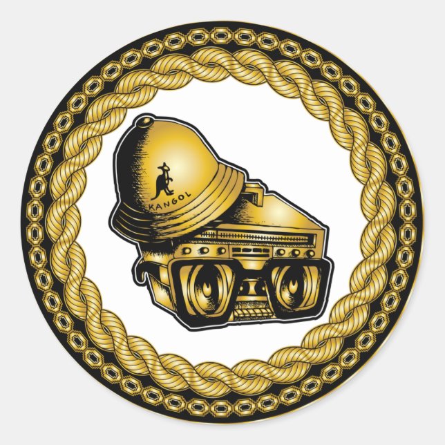 Aufkleber "80er Baby-Johnny 5". (Vorderseite)