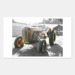 Aufkleber Alter Vintage Traktor landwirtschaftlich