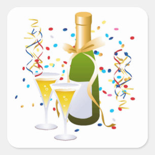 Aufkleber am Celebration Square