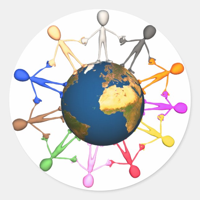 Aufkleber am Earth Day (Vorderseite)