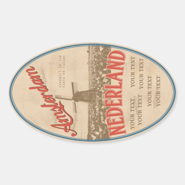 Aufkleber Amsterdam (Vorderseite)