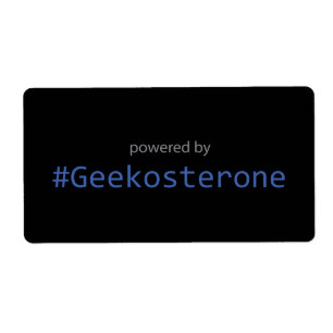 Aufkleber - angetrieben durch #Geekosterone