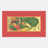 Aufkleber-annoncieren antiker Vintager Garten Veg