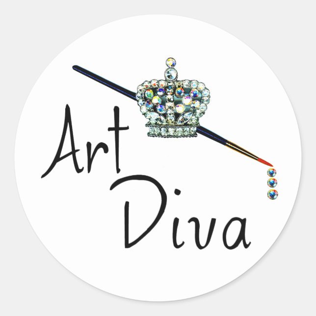 Aufkleber "Art Diva" (Vorderseite)