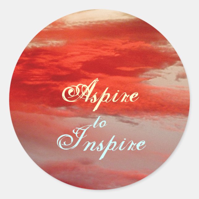 Aufkleber "Aspire to Inspirier" (Vorderseite)