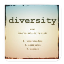 Aufkleber auf dem Diversity, glänzend, groß, 3 Zol